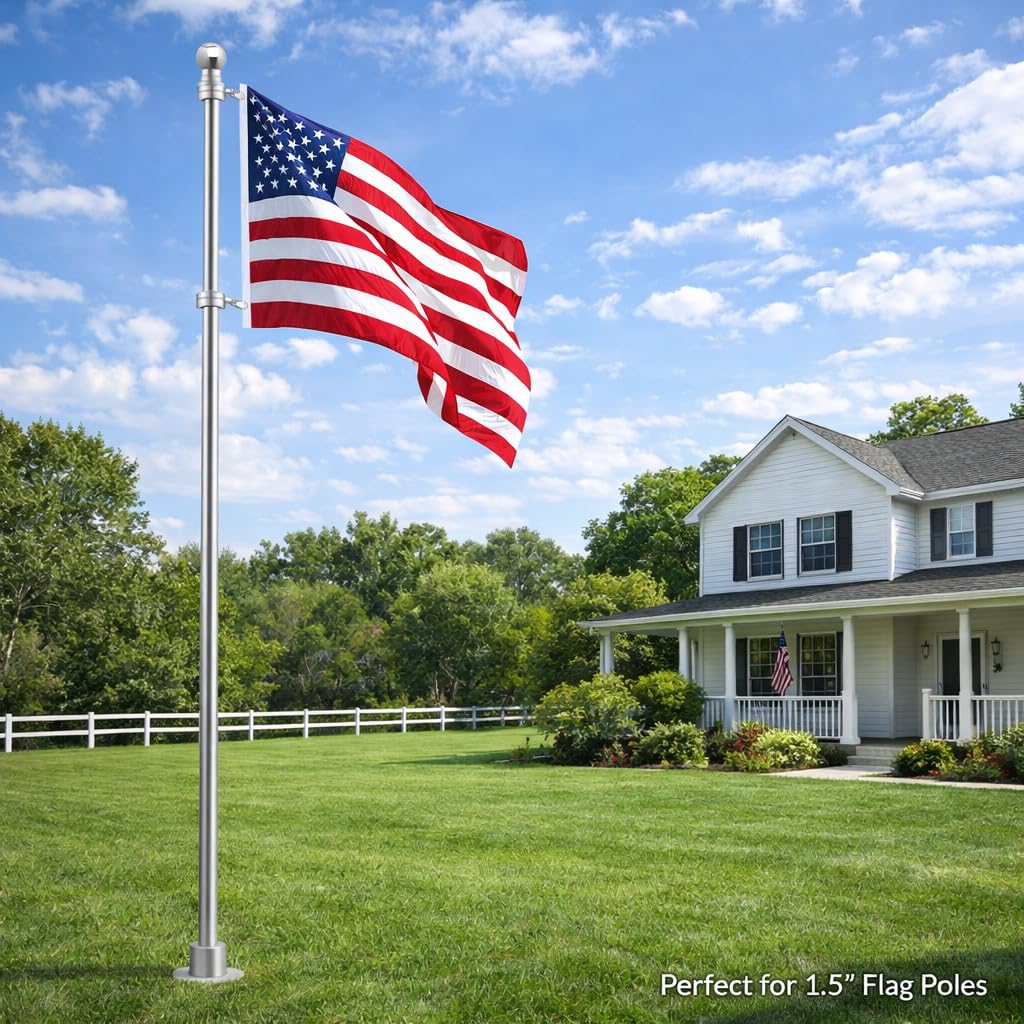 HOOPLE easy slip-on installation on the flagpole.