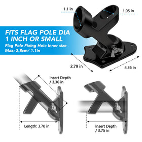 HOOPLE easy-installation pack includes screws and anchors for secure mounting