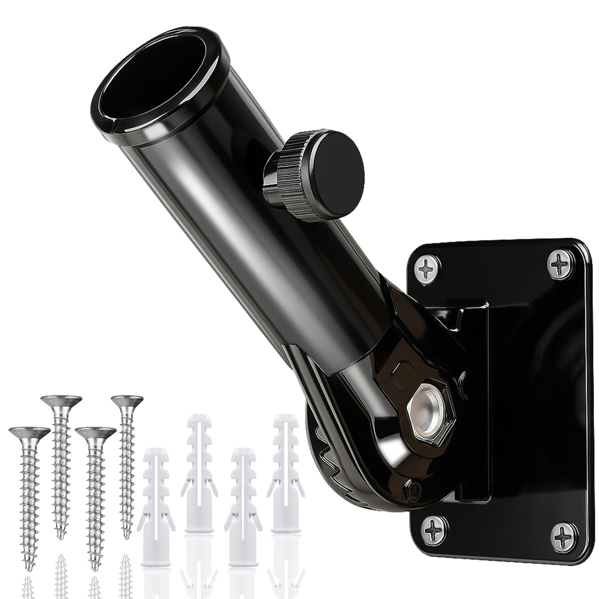 HOOPLE flag pole holder mounted outside for secure porch display.