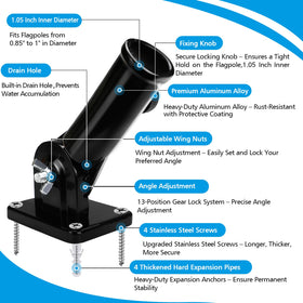 Premium aluminum alloy with rustproof finish for years of outdoor use.