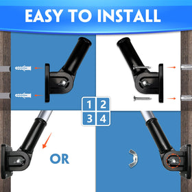 Ideal for secure flag displays on house walls and porches.