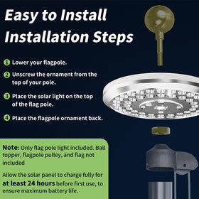 HOOPLE outdoor flag light suitable for patios decks and gardens.
