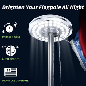 HOOPLE two brightness modes keep LEDs on for longer nights.