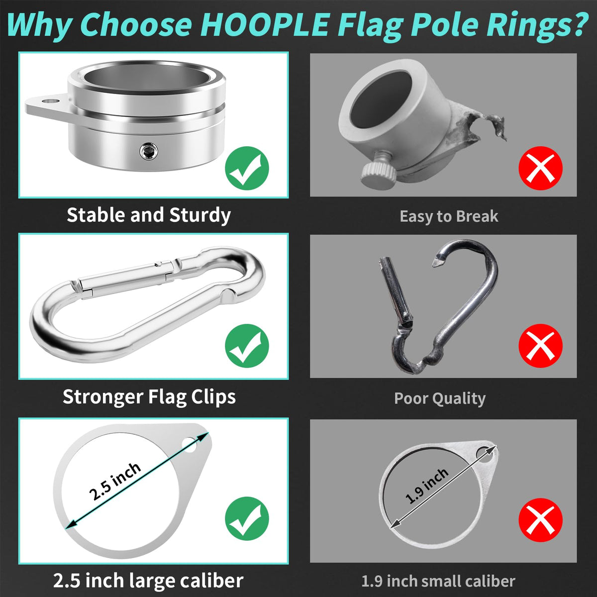 HOOPLE rustproof design withstands rain, sun, and wind.