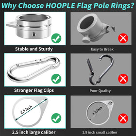 HOOPLE rustproof design withstands rain, sun, and wind.