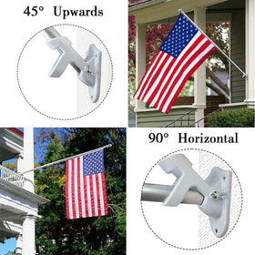 Universal fit for 1-inch poles, suitable for porches, railings, and outdoor walls.