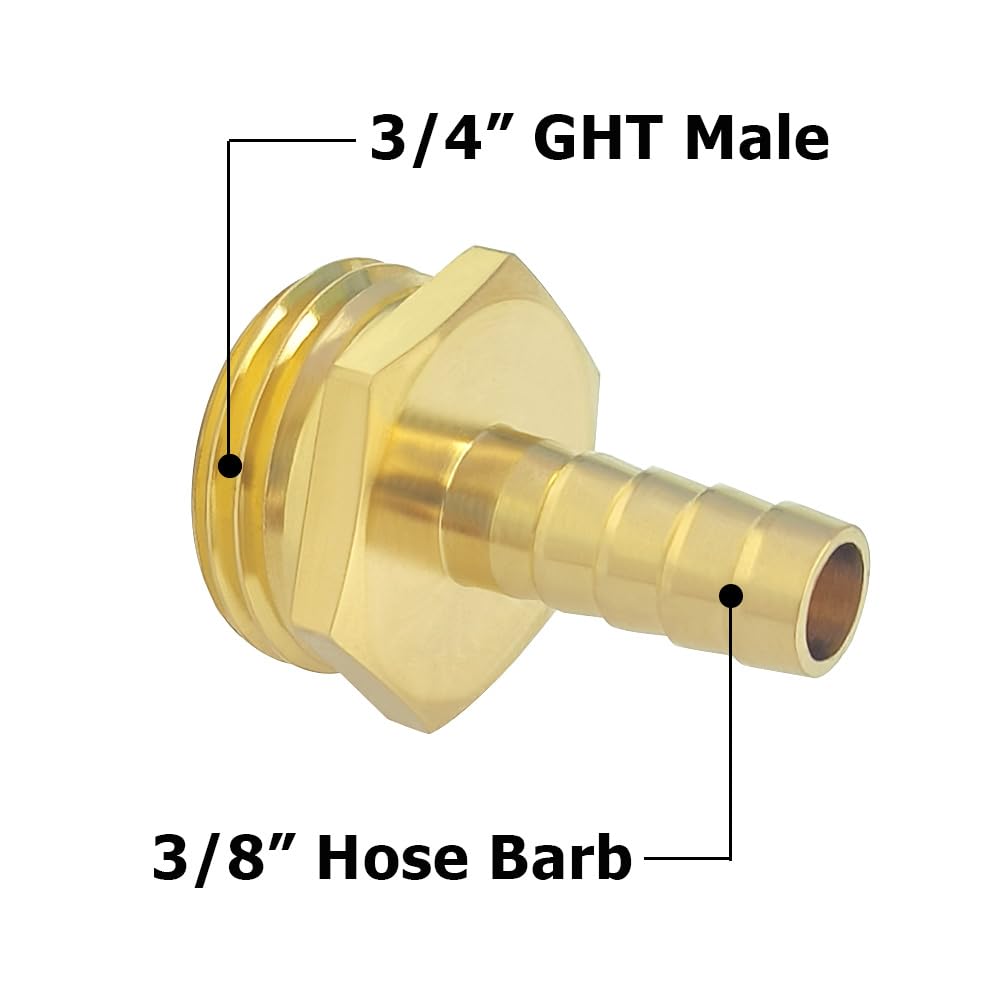 Hooshing brass adapter close-up highlighting durable outdoor-use connection.