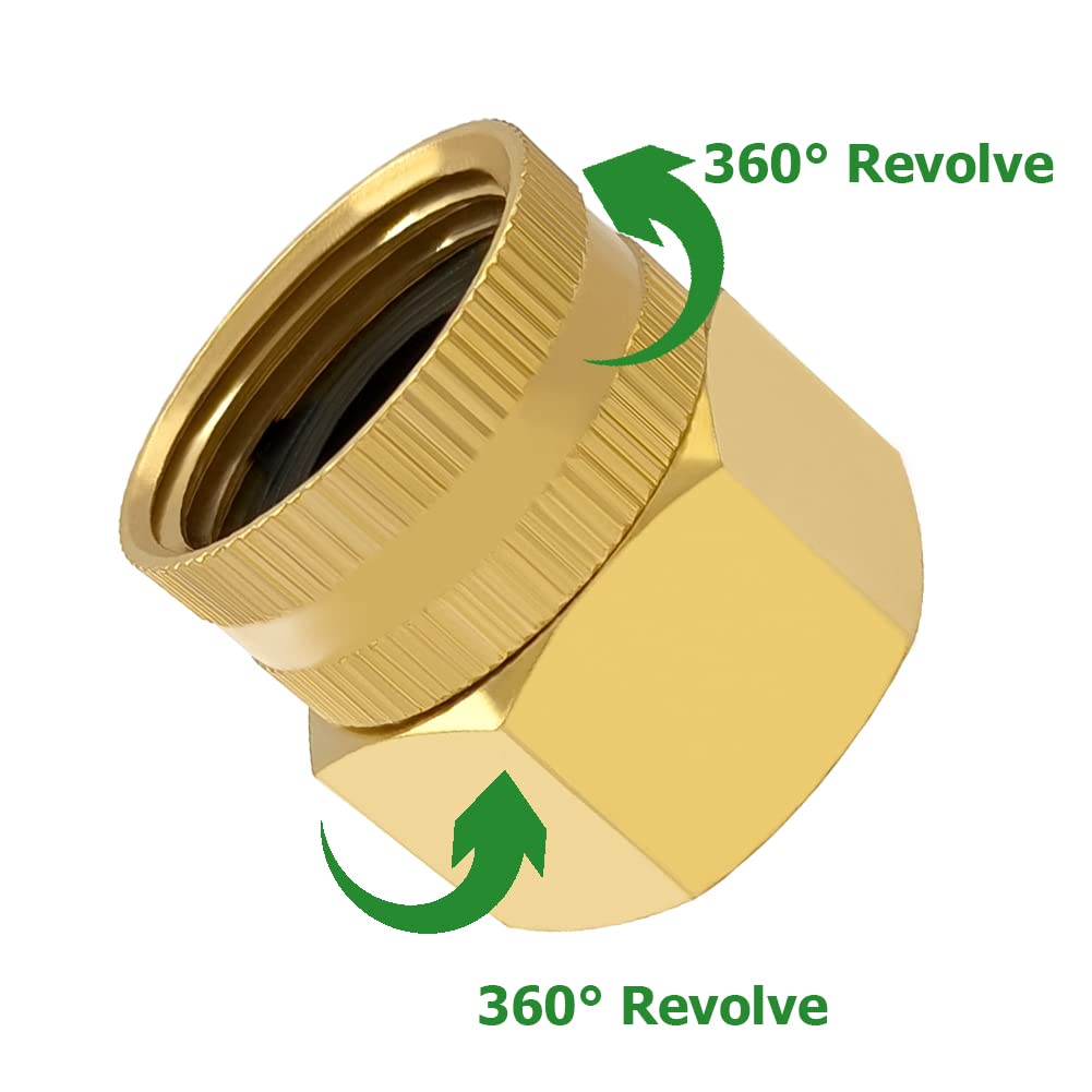 Easy, hand-installable Hooshing brass adapter for fast connections.