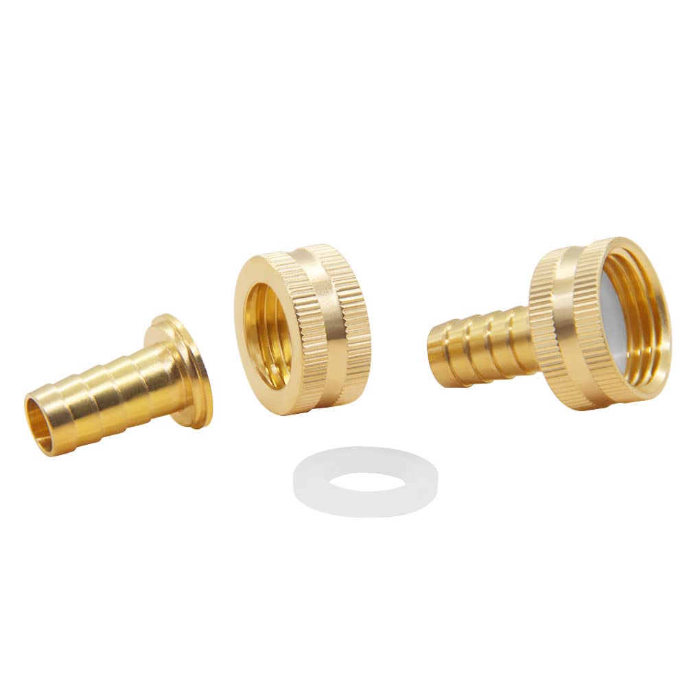 Hooshing brass hose fittings provide durable connections for outdoor watering projects.