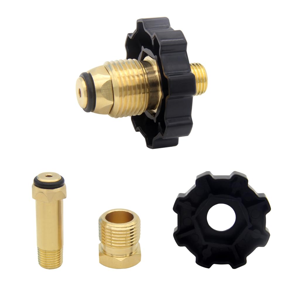 Hooshing brass propane connector offers durable, long-lasting performance for grills and camp stoves.