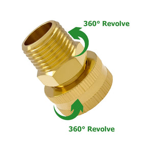 Hooshing swivel adapter close-up showing rubber gasket for leak prevention
