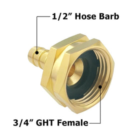 Hooshing gasketed two-pack brass connectors enable leak-free garden connections