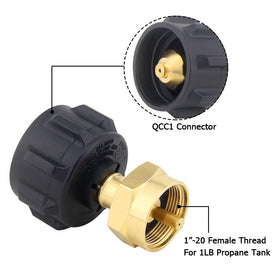 Hooshing QCC1 regulator connection provides a secure fit for standard tanks.