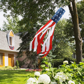 HOOSUN 4th of July windsock remains vibrant in all weather.