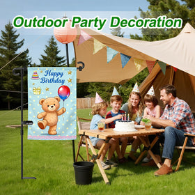 HOOSUN easy no-tools install for instant outdoor decor.