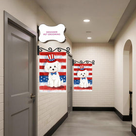 HOOSUN flag holder for wall porch offering versatile indoor/outdoor display.