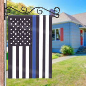 HOOSUN one-piece flag holder installed on an exterior wall for secure display.