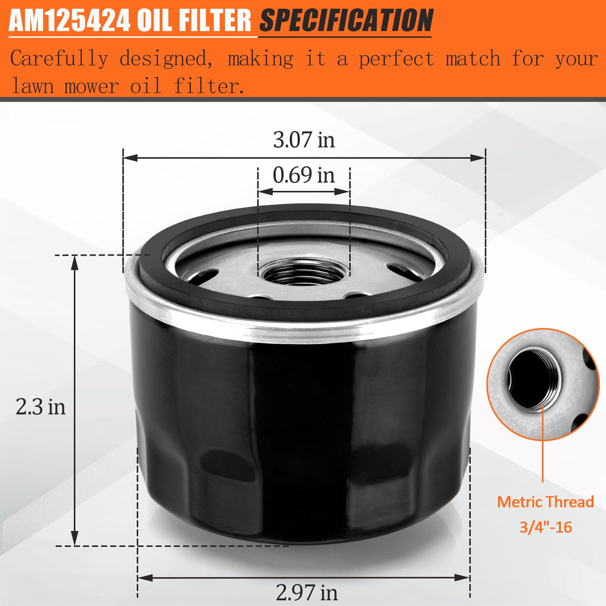 HOOTO AM125424 outer diameter 3.07 inches for accurate mounting