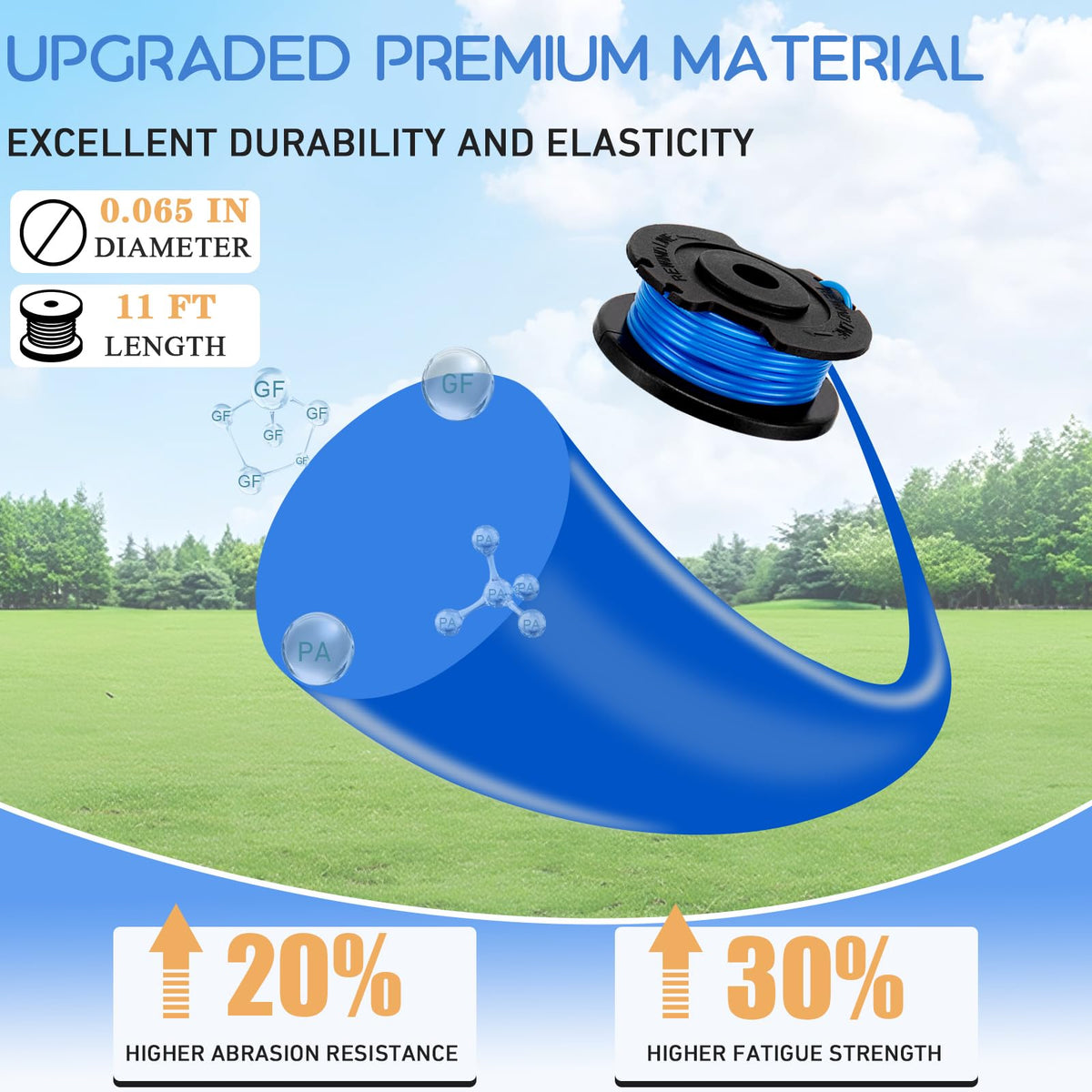 Hooto Ryobi One+ AC14RL3A replacement spool simplifies upgrades.