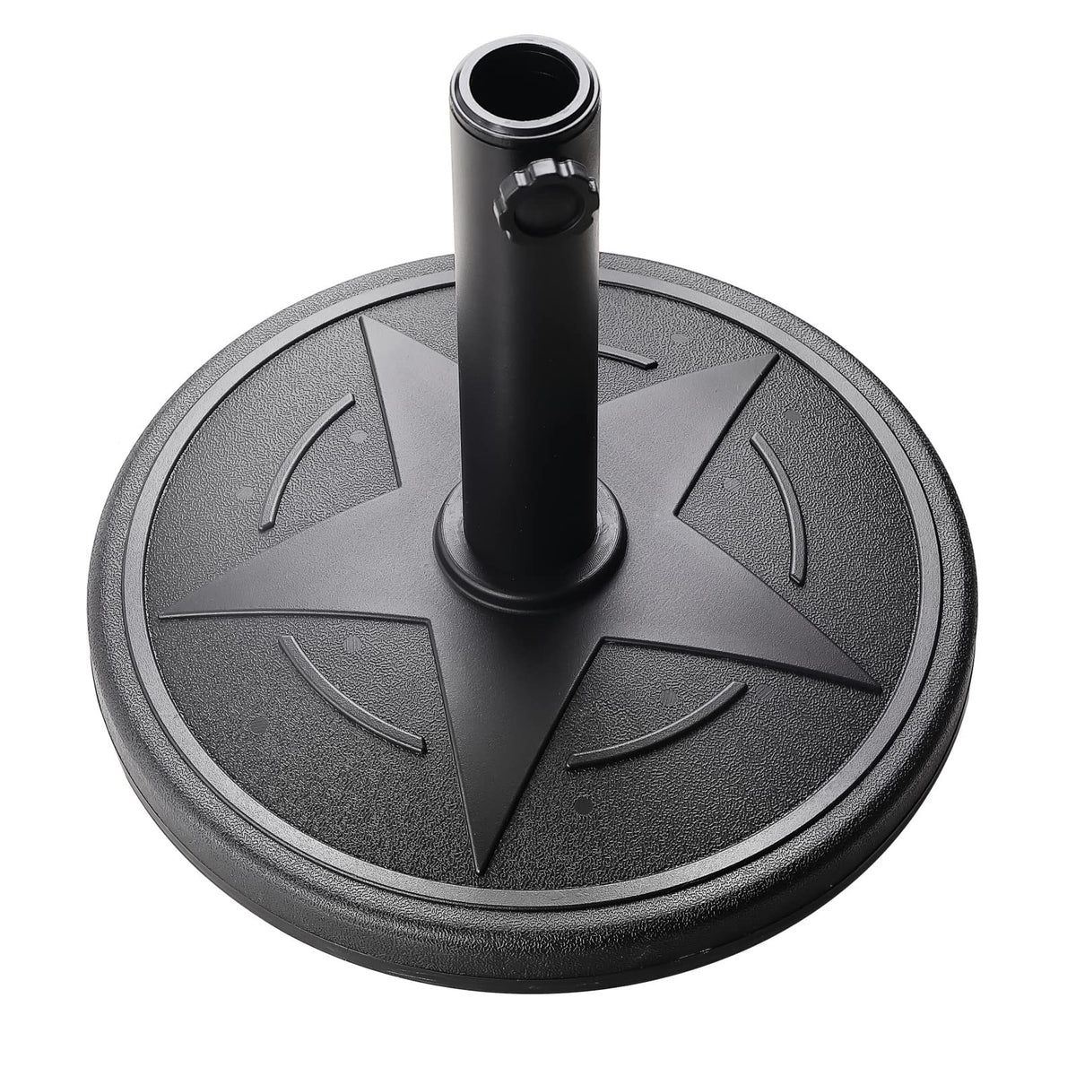 Hooyeatlin 23lb weighted patio umbrella base for stable outdoor use