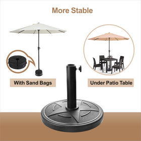 Hooyeatlin adjustable screw knob secures 7.5–9 ft umbrellas