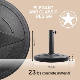 Hooyeatlin durable base made of HDPE and concrete for outdoor longevity