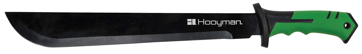 Hooyman bush machete ergonomic no-slip grip handles wet conditions for secure cutting.