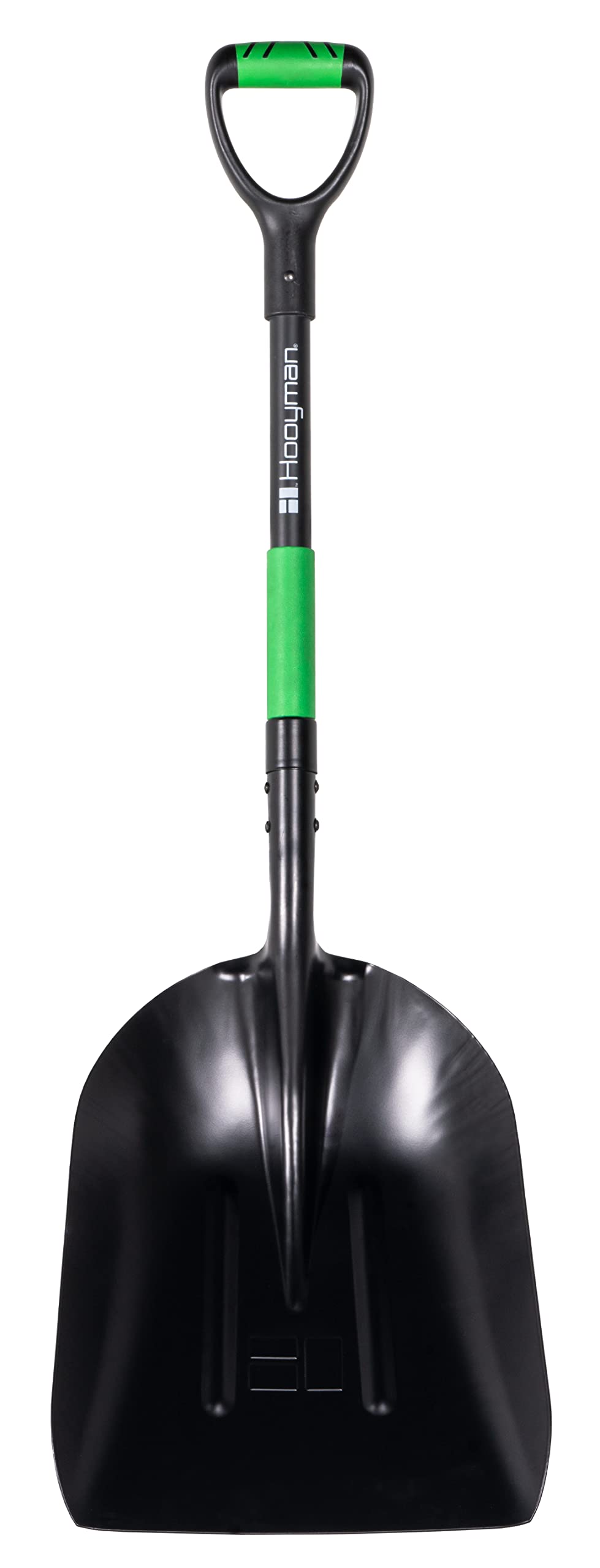 Hooyman scoop shovel aluminum head enables lightweight material movement outdoors