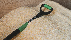 Hooyman scoop shovel long 45.9 inch shaft improves standing reach