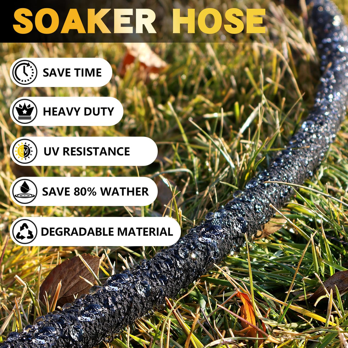 Hopegiver hose features a resilient material that resists cracking and oxidation