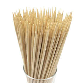 HOPELF 16in bamboo skewers with 4mm thickness for durable grilling