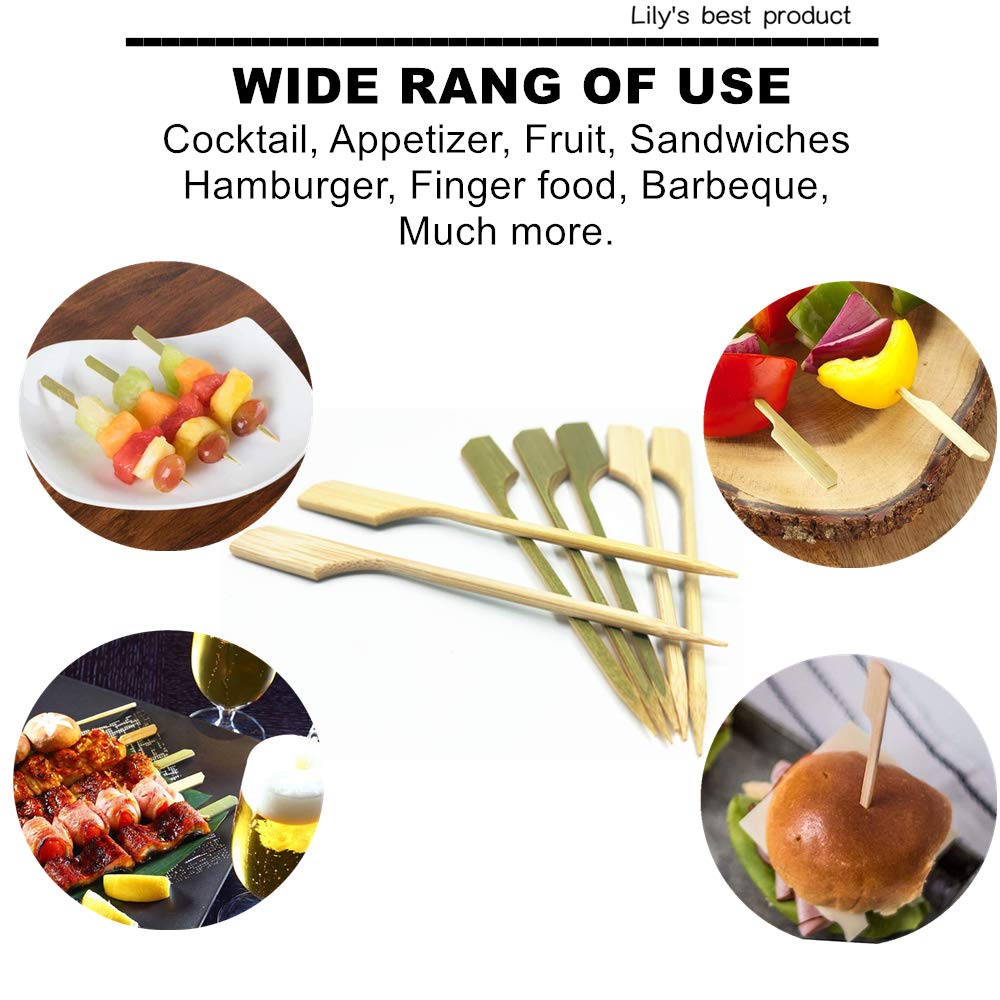 HOPELF 7-inch picks for parties, easy serving and cleanup
