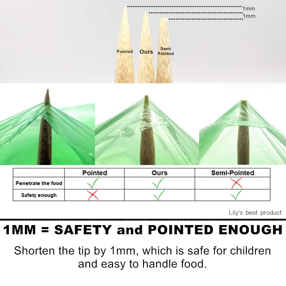 Hopelf bamboo skewers provide sturdy support for marshmallows and vegetables on a grill.