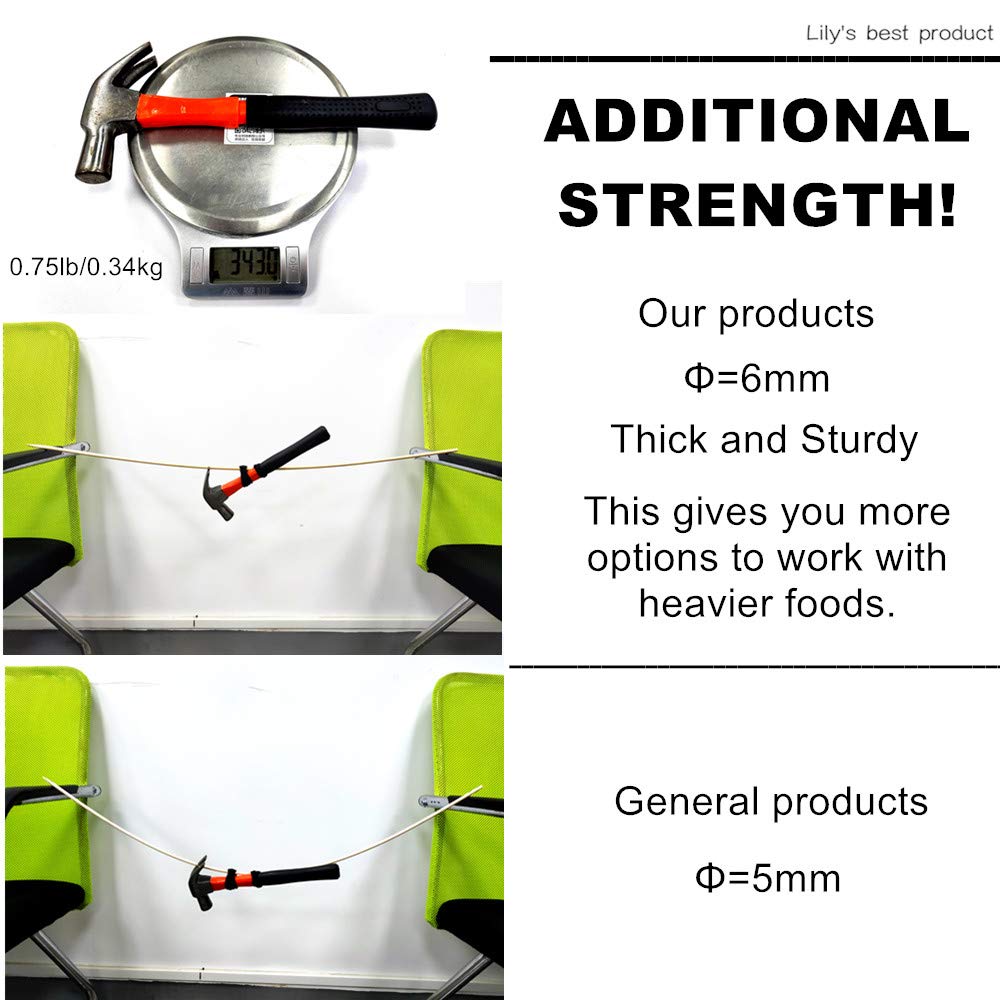 Hopelf skewers have a polished bamboo shaft for safe handling during grilling.