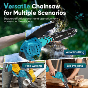 HOPTO Mini Chainsaw gift-ready packaging ideal for DIY enthusiasts.