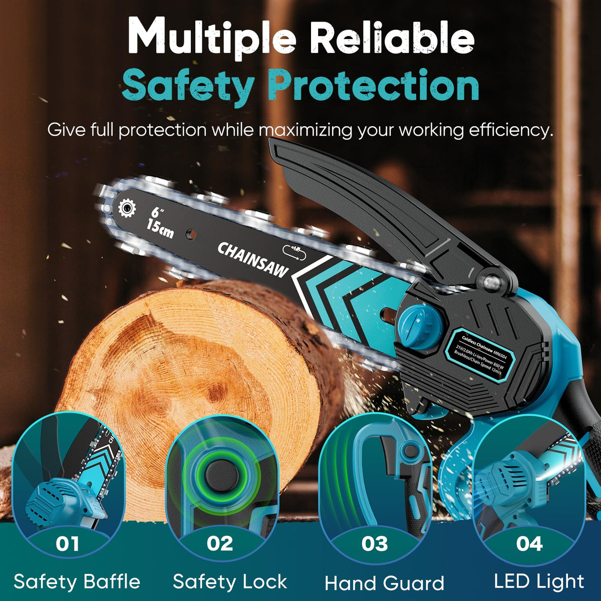 HOPTO one-hand pruning saw blue for precise cuts
