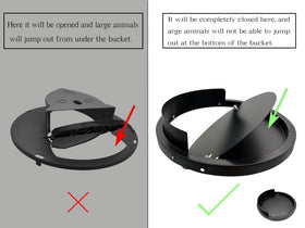 Hoqiowl automatic reset lid demonstrates repeat-catching capability.