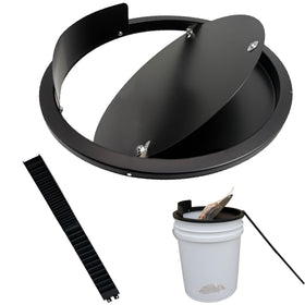 Hoqiowl bucket lid mouse trap offers secure capture for 5-gallon buckets.