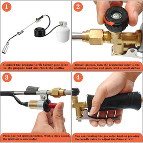 Hordolry 10 ft hose extends reach for safer outdoor operation