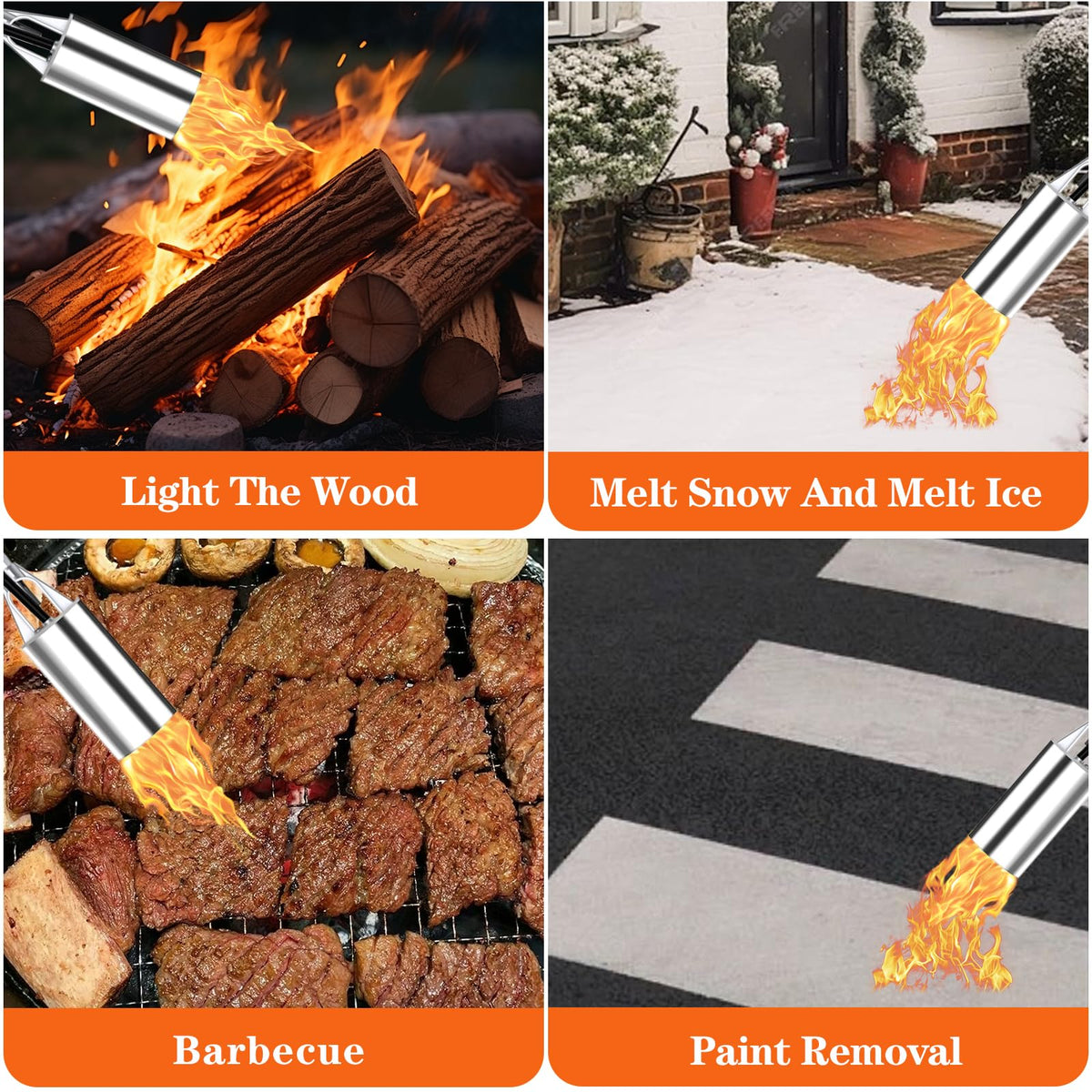 Hordolry propane torch suitable for snow melt and outdoor cooking tasks