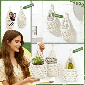 Woven cotton plant holder for 4-inch pots by HOREAKHJ