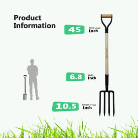 HORIJUNKE solid wood spade handle offers comfortable grip during use.