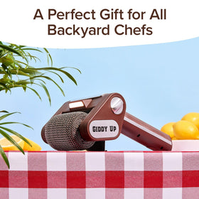 Horsepower Giddy Up cordless design for grill cleaning anywhere without cords.