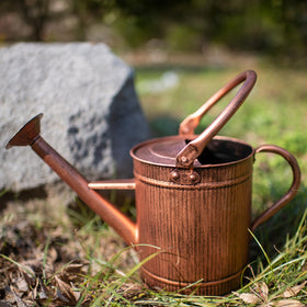HORTICAN durable metal watering can withstand outdoor use in all seasons.