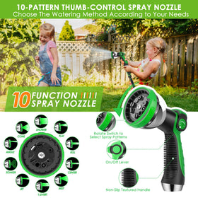 HORTICORA 10-pattern nozzle with versatile spray settings for tasks.