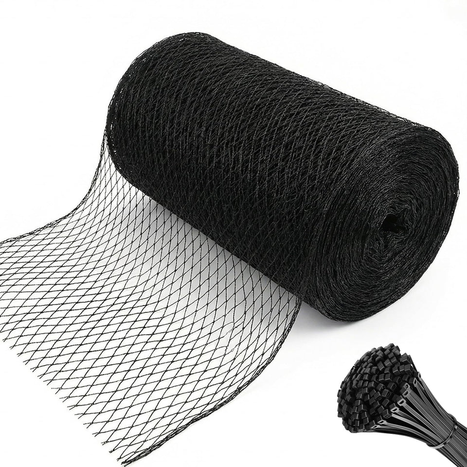 HORTIFAN bird netting 7.5x100 ft protects crops while allowing airflow