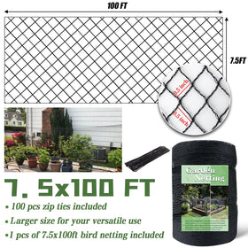 HORTIFAN garden fence netting deters wildlife and protects vegetables