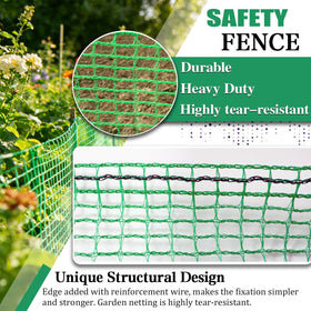 HORTIFAN garden fence plastic-weave-closeup emphasizes durable tear-resistant material for outdoor use