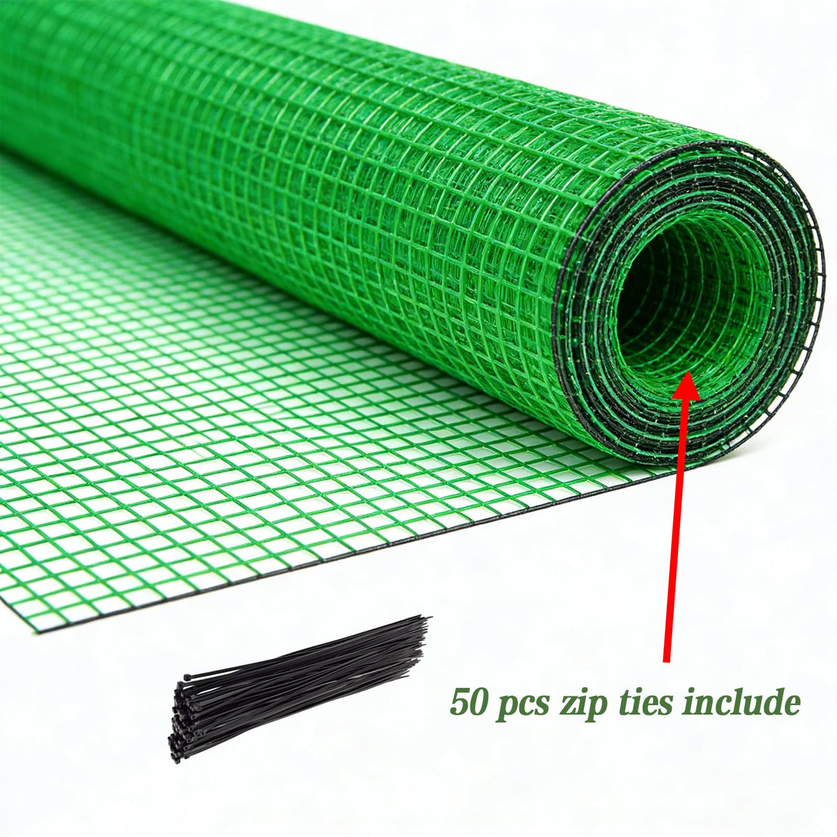 HORTIFAN garden fence roll-up-storage illustrates easy stowaway after season