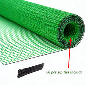 HORTIFAN garden fence roll-up-storage illustrates easy stowaway after season
